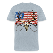 Load image into Gallery viewer, Men&#39;s Premium Hook &amp; Tine T-Shirt - heather ice blue
