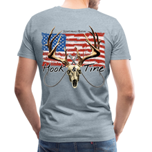 Load image into Gallery viewer, Men&#39;s Premium Hook &amp; Tine T-Shirt - heather ice blue
