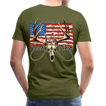 Load image into Gallery viewer, Men&#39;s Premium Hook &amp; Tine T-Shirt - olive green
