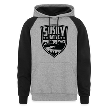 Load image into Gallery viewer, Shield Hoodie - heather gray/black

