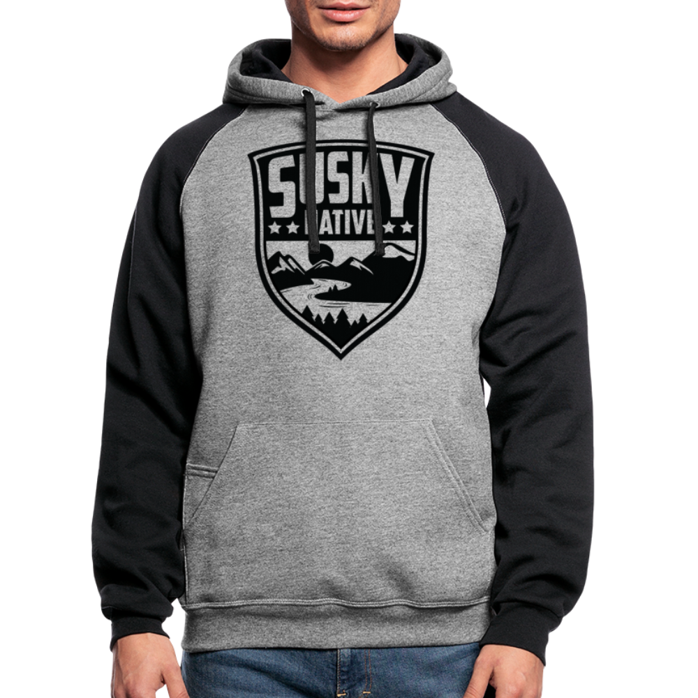 Shield Hoodie - heather gray/black