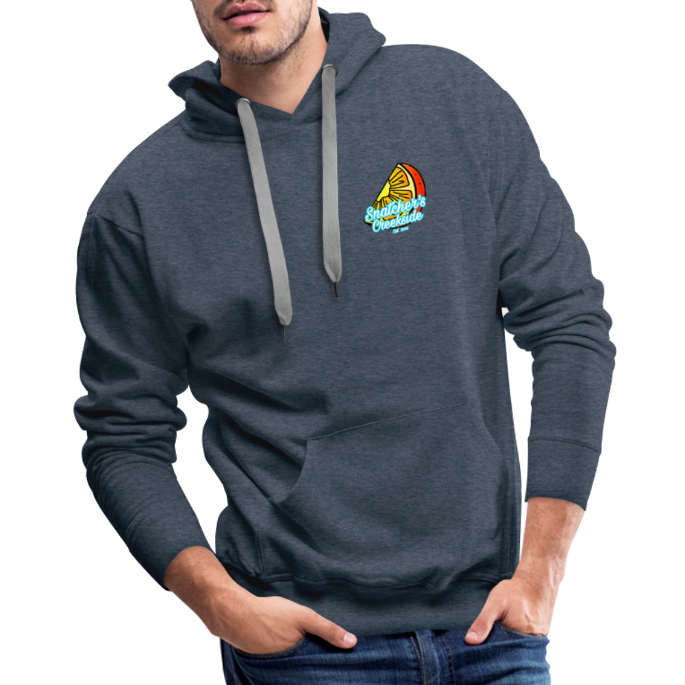 Men’s Premium Gettin' Crushed Hoodie - heather denim