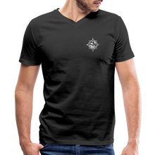 Load image into Gallery viewer, Men&#39;s V-Neck Logo T-Shirt - black
