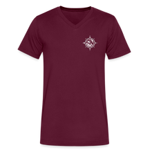 Load image into Gallery viewer, Men&#39;s V-Neck Logo T-Shirt - maroon
