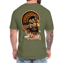 Load image into Gallery viewer, Circle Of Life Turkey T-Shirt - heather military green
