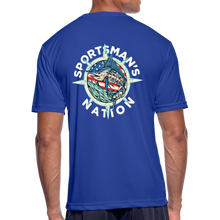 Load image into Gallery viewer, Men’s Short Sleeve Badfish Marlin Performance T-Shirt - royal blue
