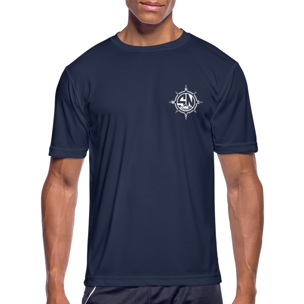 Men’s Short Sleeve Badfish Marlin Performance T-Shirt - navy